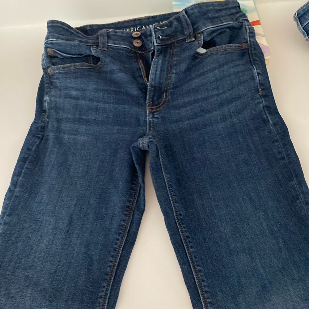 American Eagle high rise 2 button. Flare.